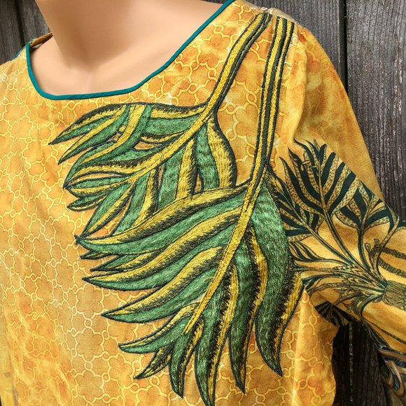 Almirah Embroidered Kurta Kurti Kameez Indian Bollywood Pakistani Tunic Top XL - Picture 8 of 12